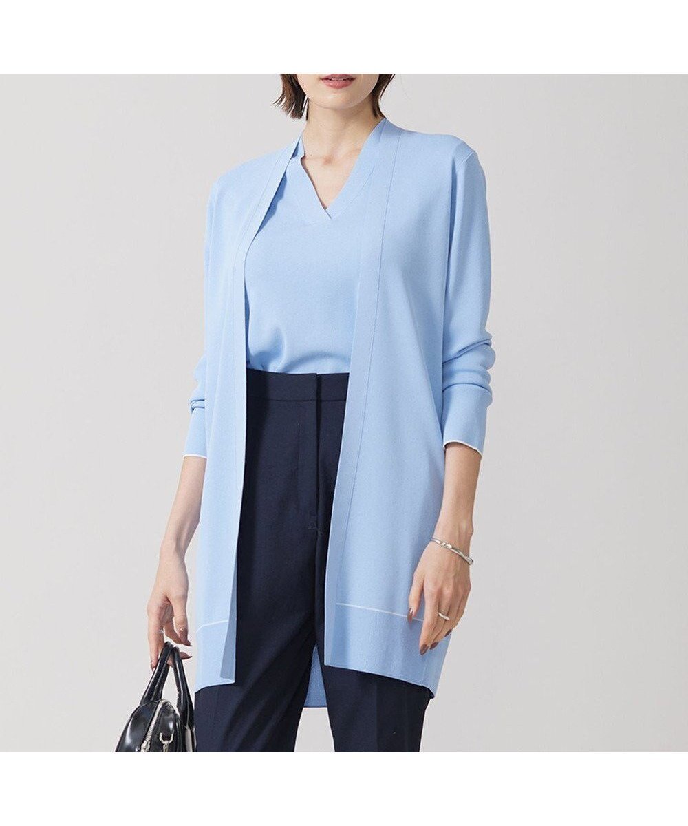 【アイシービー/iCB】の【洗える】 シンセティックフルニードル カーディガン インテリア・キッズ・メンズ・レディースファッション・服の通販 founy(ファニー) ファッション Fashion レディースファッション Fashion for Women トップス・カットソー Cut & Sew Tops カーディガン・羽織り Layered Style Cardigans 春 Spring 洗える Machine Washable カーディガン Cardigan, Knitwear コンパクト Compact, Small Size 抗菌 Antibacterial, Bacteria-Resistant シンプル Simple, Minimal ストレッチ Stretch, Stretchy Fabric S/S・春夏 SS, Spring/Summer, Warm Season 夏 Summer 2024年 2024 2024春夏・S/S Spring/Summer 2024 SS24 エレガント 上品 Elegant サックスブルー系|ID: prp329100004706938 ipo3291000000034190291