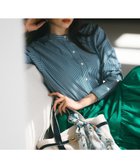 【23区/NIJYUSANKU】の【Oggi4月号掲載/洗える】CANCLINI バンドカラー シャツ マリンブルーストライプ|ID: prp329100004706945 ipo3291000000034377550