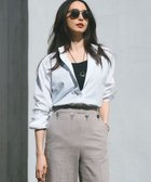 【23区/NIJYUSANKU】の【Oggi4月号掲載/洗える】CANCLINI バンドカラー シャツ ホワイト系|ID: prp329100004706945 ipo3291000000034377551