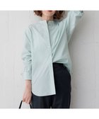 【23区/NIJYUSANKU】の【Oggi4月号掲載/洗える】CANCLINI バンドカラー シャツ ミントストライプ|ID: prp329100004706945 ipo3291000000034377554