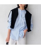 【23区/NIJYUSANKU】の【Oggi4月号掲載/洗える】CANCLINI バンドカラー シャツ サックスブルーストライプ|ID: prp329100004706945 ipo3291000000034377556