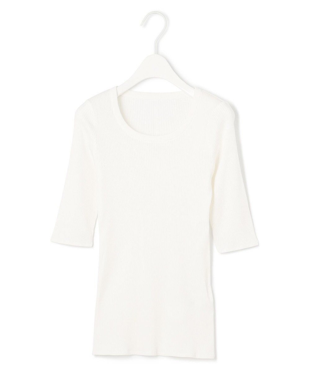 【アイシービー/iCB】の【洗える】4×2リブ プルオーバー インテリア・キッズ・メンズ・レディースファッション・服の通販 founy(ファニー) 　ファッション　Fashion　レディースファッション　Fashion for Women　トップス・カットソー　Cut & Sew Tops　シャツ・ブラウス・オフィスカジュアル　Elegant Blouses & Button-Ups　ロングTシャツ・Tシャツ　Longline T-Shirts & Tees　カジュアルプルオーバー・ニットトップス　Pullovers & Knit Tops / Casual Pullovers　カットソー・ベーシックTシャツ　Cut-and-Sewn Tops / Stretch Tees & Basics　インド　Indian Textile　インナー　Innerwear　春　Spring　洗える　Machine Washable　カットソー　Cut and Sewn Top　ジャケット　Jacket, Outerwear　スーツ　Suit, Formalwear　フィット　Fit, Slim Fit　ベーシック　Basic, Essential　羽織　Haori, Light Jacket　ワイドリブ　Wide Rib, Wide Ribbed Knit　S/S・春夏　SS, Spring/Summer, Warm Season　夏　Summer　2024年　2024　2024春夏・S/S　Spring/Summer 2024 SS24　オフホワイト系|ID: prp329100004706975 ipo3291000000036278407