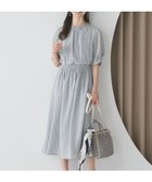 【エニィ スィス/any SiS】の【洗える】サッカーストライプ ワンピース ブルーベース|ID: prp329100004706985 ipo3291000000034348011