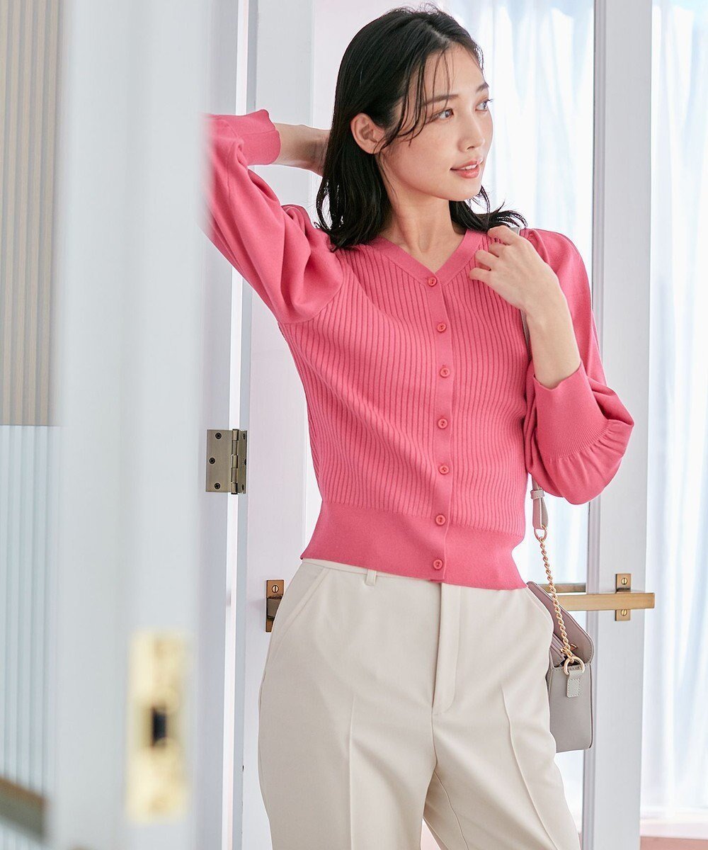 【エニィ スィス/any SiS】の【洗える】フラワーカラー2WAY ニット 人気、トレンドファッション・服の通販 founy(ファニー) ファッション Fashion レディースファッション Fashion for Women トップス・カットソー Cut & Sew Tops ニット Knit Tops & Sweaters 春 Spring 洗える Machine Washable カーディガン Cardigan, Knitwear スリーブ Sleeve, Long Sleeve / Short Sleeve セーター Sweater, Knitwear フラワー Flower, Floral メタル Metal, Metal Parts ローズ Rose, Rose Motif S/S・春夏 SS, Spring/Summer, Warm Season 夏 Summer エレガント 上品 Elegant other-1|ID: prp329100004706990 ipo3291000000033996042