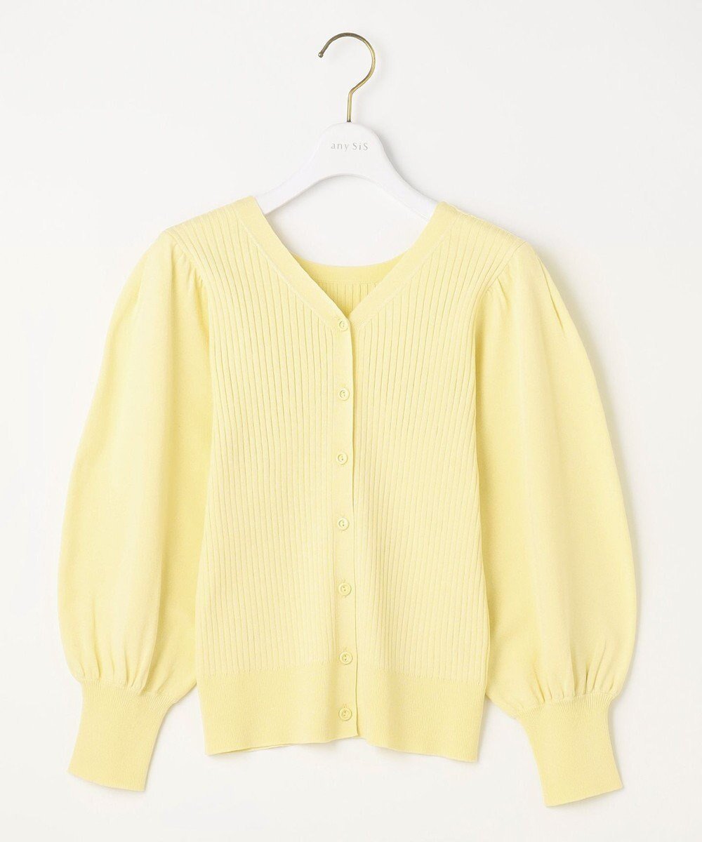 【エニィ スィス/any SiS】の【洗える】フラワーカラー2WAY ニット インテリア・キッズ・メンズ・レディースファッション・服の通販 founy(ファニー) ファッション Fashion レディースファッション Fashion for Women トップス・カットソー Cut & Sew Tops ニット Knit Tops & Sweaters 春 Spring 洗える Machine Washable カーディガン Cardigan, Knitwear スリーブ Sleeve, Long Sleeve / Short Sleeve セーター Sweater, Knitwear フラワー Flower, Floral メタル Metal, Metal Parts ローズ Rose, Rose Motif S/S・春夏 SS, Spring/Summer, Warm Season 夏 Summer エレガント 上品 Elegant ミモザ|ID: prp329100004706990 ipo3291000000033996047