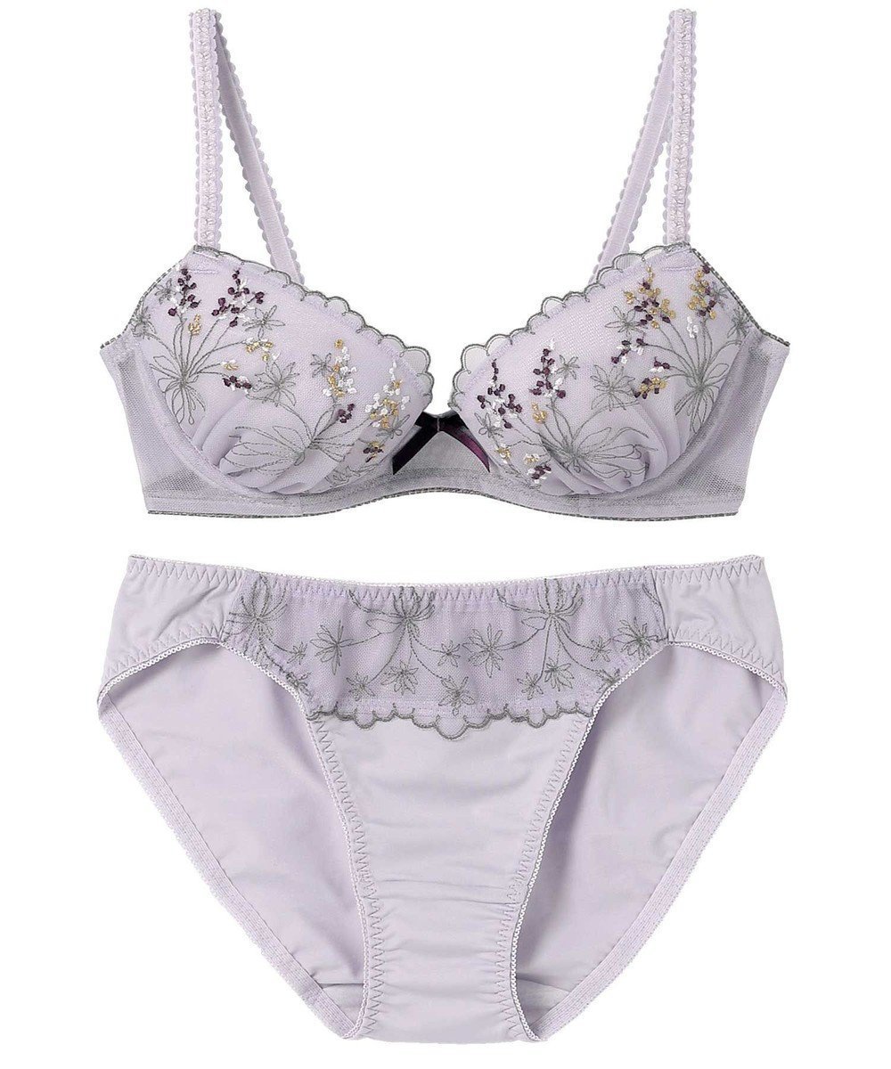 【アンフィ/AMPHI】のブラジャー ショーツセット まる胸メイク WEB限定カラーあり 【ブラショーツセット】 上下セット ブラ BCC224 アンフィ/ワコール インテリア・キッズ・メンズ・レディースファッション・服の通販 founy(ファニー) 　ファッション　Fashion　レディースファッション　Fashion for Women　アンダー　Underwear Essentials　ショーツ　Shorts, Short Pants　フロント　Front, Front Design　ブラジャー　Bra, Lingerie　モチーフ　Motif, Design Theme　リボン　Ribbon, Bow　レース　Lace, Lace Fabric　ワイヤー　Wire, Wired Bra　パープル|ID: prp329100004706991 ipo3291000000035991690