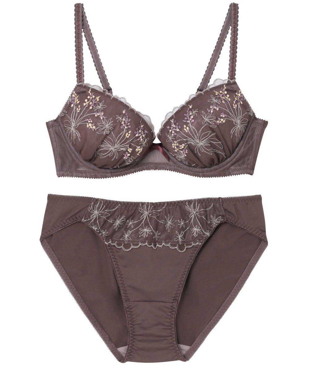 【アンフィ/AMPHI】のブラジャー ショーツセット まる胸メイク WEB限定カラーあり 【ブラショーツセット】 上下セット ブラ BCC224 アンフィ/ワコール インテリア・キッズ・メンズ・レディースファッション・服の通販 founy(ファニー) 　ファッション　Fashion　レディースファッション　Fashion for Women　アンダー　Underwear Essentials　ショーツ　Shorts, Short Pants　フロント　Front, Front Design　ブラジャー　Bra, Lingerie　モチーフ　Motif, Design Theme　リボン　Ribbon, Bow　レース　Lace, Lace Fabric　ワイヤー　Wire, Wired Bra　ブラウン|ID: prp329100004706991 ipo3291000000035991699