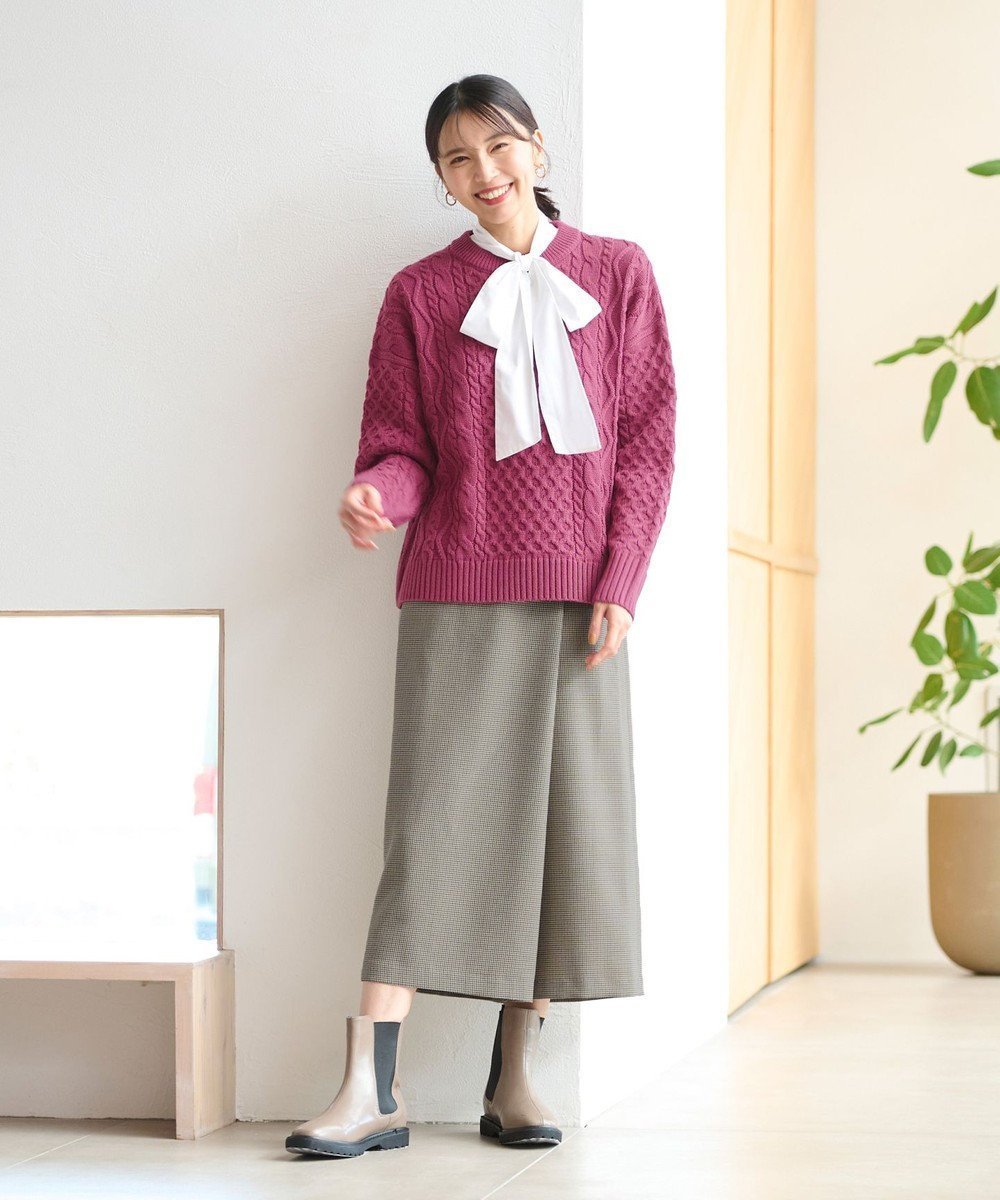 【エニー/ANY】の【洗濯機可・ウエストゴム】ラップ風ガウチョパンツ インテリア・キッズ・メンズ・レディースファッション・服の通販 founy(ファニー) ファッション Fashion レディースファッション Fashion for Women パンツ Pants & Trousers ガウチョパンツ Gaucho Pants, Culottes トレンド Trend, Trending Now ポケット Pocket, Pocket Detail ラップ Wrap, Wrap Design A/W・秋冬 Autumn/Winter ブラック系5|ID: prp329100004706992 ipo3291000000034191879