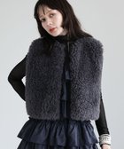 【グリーンパークス/Green Parks】の・ELENCARE DUE シープファーベスト 人気、トレンドファッション・服の通販 founy(ファニー) ファッション Fashion レディースファッション Fashion for Women アウター Coat / Outerwear Collection トップス・カットソー Cut & Sew Tops ベスト&ジレ / 重ね着スタイル Vests & Gilets おすすめ Recommended / Our Picks インナー Innerwear コンパクト Compact, Small Size シンプル Simple, Minimal ベスト Vest, Waistcoat ポケット Pocket, Pocket Detail A/W・秋冬 Autumn/Winter thumbnail Charcoal Gray|ID: prp329100004706994 ipo3291000000033996091