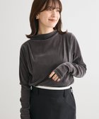 【グリーンパークス/Green Parks】の・ANDSEARCH シアーベロアボトルネックロンTE 人気、トレンドファッション・服の通販 founy(ファニー) ファッション Fashion レディースファッション Fashion for Women トップス・カットソー Cut & Sew Tops シャツ・ブラウス・オフィスカジュアル Elegant Blouses & Button-Ups ロングTシャツ・Tシャツ Longline T-Shirts & Tees カットソー・ベーシックTシャツ Cut-and-Sewn Tops / Stretch Tees & Basics ベロアトップス Velour Tops / Velvet-Look Items おすすめ Recommended / Our Picks インナー Innerwear カットソー Cut and Sewn Top ショルダー Shoulder, Shoulder Strap スリーブ Sleeve, Long Sleeve / Short Sleeve ベロア Velour, Soft Velvet ボトルネック Bottle Neck, Mock Neck ポケット Pocket, Pocket Detail ロング Long, Long-Length A/W・秋冬 Autumn/Winter thumbnail Charcoal Gray|ID: prp329100004706996 ipo3291000000033996101
