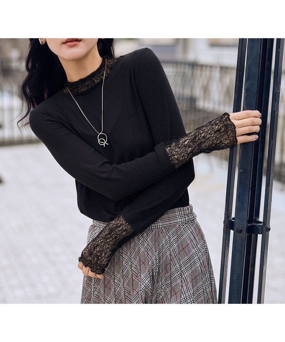 【エニー/ANY】の【新色追加】シアーコンビタートル インテリア・キッズ・メンズ・レディースファッション・服の通販 founy(ファニー) 　ファッション　Fashion　レディースファッション　Fashion for Women　トップス・カットソー　Cut & Sew Tops　シャツ・ブラウス・オフィスカジュアル　Elegant Blouses & Button-Ups　ロングTシャツ・Tシャツ　Longline T-Shirts & Tees　カットソー・ベーシックTシャツ　Cut-and-Sewn Tops / Stretch Tees & Basics　インナー　Innerwear　カットソー　Cut and Sewn Top　シアー　Sheer, See-Through　シャーリング　Shirring, Ruched　ストレッチ　Stretch, Stretchy Fabric　チュール　Tulip, Tulip Motif　ベーシック　Basic, Essential　A/W・秋冬　Autumn/Winter　おすすめ　Recommended / Our Picks　ブラックレース|ID: prp329100004707004 ipo3291000000034527029