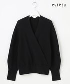 【23区/NIJYUSANKU】の【エステータ】カシュクール ニット ブラック|ID:prp329100004707035