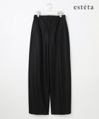 【23区/NIJYUSANKU】の【エステータ】ウールツイルジャージー ワイドパンツ 人気、トレンドファッション・服の通販 founy(ファニー) ファッション Fashion レディースファッション Fashion for Women パンツ Pants & Trousers ストレッチ Stretch, Stretchy Fabric ストレート Straight, Straight Cut セットアップ Set-Up, Coordinated Outfit センター Center, Center Line ワイド Wide, Wide Fit A/W・秋冬 Autumn/Winter 冬 Winter / This Winter ビジネス 仕事 通勤 Business / Work / Commuting thumbnail ブラック|ID: prp329100004707051 ipo3291000000033996467