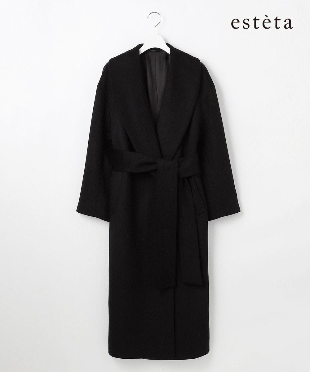 【23区/NIJYUSANKU】の【エステータ】ピュアカシミヤコート インテリア・キッズ・メンズ・レディースファッション・服の通販 founy(ファニー) ファッション Fashion レディースファッション Fashion for Women アウター Coat / Outerwear Collection コート・ロングコート・ピーコート Long Coats, Peacoats & More レディースジャケット・軽アウター Jackets イタリア Italy エレガント 上品 Elegant ガウン Gown, Robe ショール Shawl, Wrap ジャケット Jacket, Outerwear ロング Long, Long-Length A/W・秋冬 Autumn/Winter 冬 Winter / This Winter ブラック|ID: prp329100004707059 ipo3291000000035646261