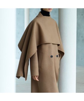 【23区/NIJYUSANKU】の【エステータ】ウールリバー ケープ付き コート 人気、トレンドファッション・服の通販 founy(ファニー) ファッション Fashion レディースファッション Fashion for Women アウター Coat / Outerwear Collection コート・ロングコート・ピーコート Long Coats, Peacoats & More レディースジャケット・軽アウター Jackets エレガント 上品 Elegant ジャケット Jacket, Outerwear ダブル Double, Double-Breasted フラップ Flap, Flap Pocket ロング Long, Long-Length A/W・秋冬 Autumn/Winter 冬 Winter / This Winter 新作・新入荷 New Arrivals / New In おすすめ Recommended / Our Picks |ID:prp329100004707061