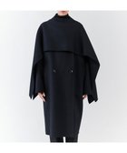 【23区/NIJYUSANKU】の【エステータ】ウールリバー ケープ付き コート ブラック|ID:prp329100004707061