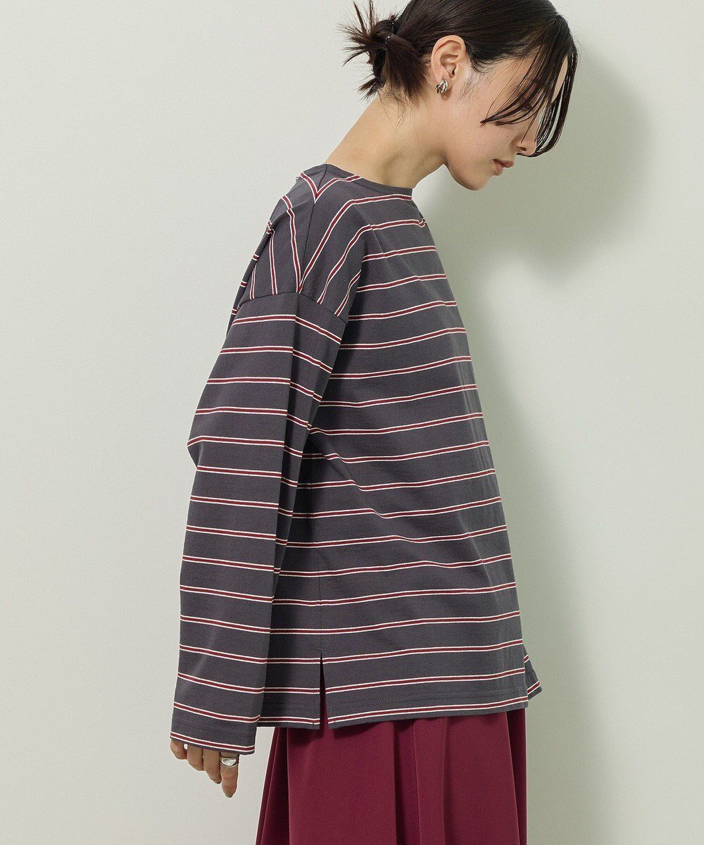 【グリーンパークス/Green Parks】のボーダーチュニック 人気、トレンドファッション・服の通販 founy(ファニー) 　ファッション　Fashion　レディースファッション　Fashion for Women　ワンピース　Dresses　チュニック　Tunic Tops & Dresses　新作・新入荷　New Arrivals / New In　おすすめ　Recommended / Our Picks　スリット　Slit, Slit Detail　チュニック　Tunic, Long Top　トレンド　Trend, Trending Now　ボックス　Boxy, Box Shape　ボーダー　Border, Stripe　ポケット　Pocket, Pocket Detail　A/W・秋冬　Autumn/Winter　 other-1|ID: prp329100004707081 ipo3291000000033996571