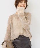 【アメリカンホリック/AMERICAN HOLIC】のモヘアライク配色ニットプルオーバー Gray Beige|ID: prp329100004707093 ipo3291000000033996625