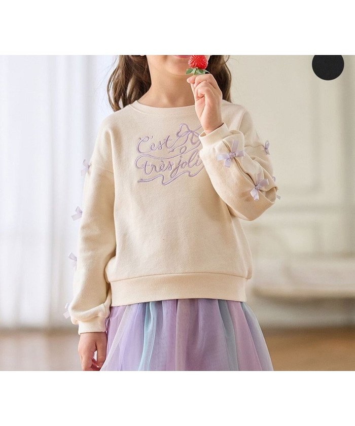 【エニィ/ANY / KIDS】の袖リボン トレーナー インテリア・キッズ・メンズ・レディースファッション・服の通販 founy(ファニー) https://founy.com/ ファッション Fashion キッズファッション Fashion for Kids トップス・カットソー Cut & Sew Tops 秋 Autumn ガーリー Girly, Feminine Style スウェット / スエット Sweatshirt, Sweatwear トレーナー Sweatshirt, Trainer ポケット Pocket, Pocket Detail リボン Ribbon, Bow 冬 Winter / This Winter A/W・秋冬 Autumn/Winter おすすめ Recommended / Our Picks |ID: prp329100004708056 ipo3291000000034696671