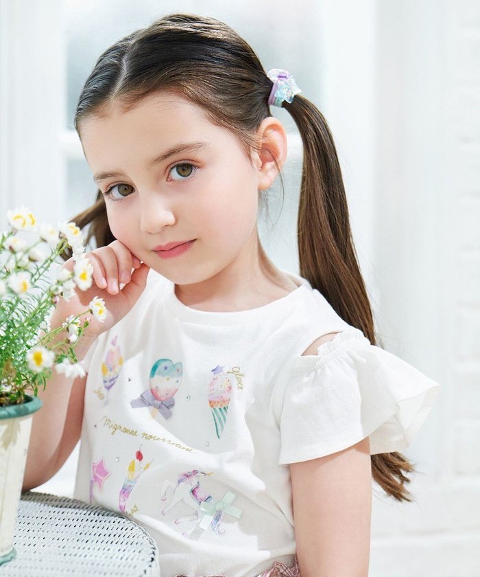 【エニィ/ANY / KIDS】のスイーツ オン・オフショルダー Tシャツ インテリア・キッズ・メンズ・レディースファッション・服の通販 founy(ファニー) https://founy.com/ ファッション Fashion キッズファッション Fashion for Kids トップス・カットソー Cut & Sew Tops 春 Spring カットソー Cut and Sewn Top ポケット Pocket, Pocket Detail 半袖 Short Sleeve, Half Sleeve S/S・春夏 SS, Spring/Summer, Warm Season 夏 Summer |ID: prp329100004708058 ipo3291000000034005449