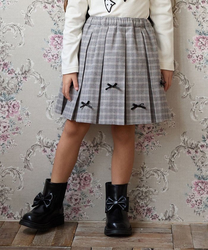 【エニィ/ANY / KIDS】のリボン×チェック プリーツスカパン インテリア・キッズ・メンズ・レディースファッション・服の通販 founy(ファニー) https://founy.com/ ファッション Fashion キッズファッション Fashion for Kids インナー Innerwear ガーリー Girly, Feminine Style チェック Check, Plaid, Tartan プリーツ Pleats, Pleated ポケット Pocket, Pocket Detail リボン Ribbon, Bow エレガント 上品 Elegant A/W・秋冬 Autumn/Winter |ID: prp329100004708075 ipo3291000000034005501