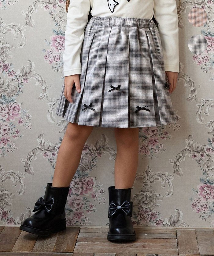 【エニィ/ANY / KIDS】のリボン×チェック プリーツスカパン インテリア・キッズ・メンズ・レディースファッション・服の通販 founy(ファニー) https://founy.com/ ファッション Fashion キッズファッション Fashion for Kids インナー Innerwear ガーリー Girly, Feminine Style チェック Check, Plaid, Tartan プリーツ Pleats, Pleated ポケット Pocket, Pocket Detail リボン Ribbon, Bow エレガント 上品 Elegant A/W・秋冬 Autumn/Winter |ID: prp329100004708075 ipo3291000000034725281
