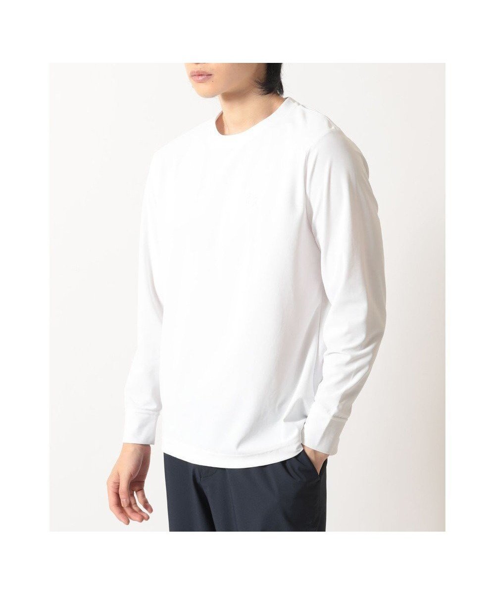 【ダックス/DAKS / MEN】のエンボスロゴ ロングTシャツ インテリア・キッズ・メンズ・レディースファッション・服の通販 founy(ファニー) 　ファッション　Fashion　メンズファッション　Fashion for Men　トップス・カットソー　Cut & Sew Tops　メンズシャツ　Shirts　ロングTシャツ・Tシャツ / 着回し力抜群　Longline T-Shirts & Tees　インナー　Innerwear　カットソー　Cut and Sewn Top　シンプル　Simple, Minimal　ロング　Long, Long-Length　夏　Summer　S/S・春夏　SS, Spring/Summer, Warm Season　A/W・秋冬　Autumn/Winter　長袖　Long Sleeve, Full Sleeve　ホワイト|ID: prp329100004708086 ipo3291000000034005527