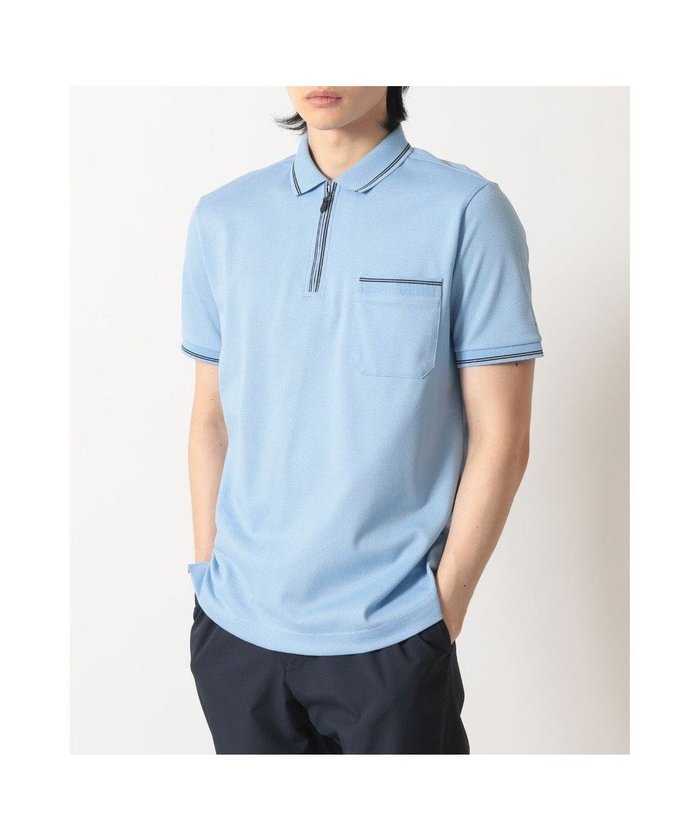 【ダックス/DAKS / MEN】のスーピマカノコ ラインジップアップポロ インテリア・キッズ・メンズ・レディースファッション・服の通販 founy(ファニー) https://founy.com/ ファッション Fashion メンズファッション Fashion for Men トップス・カットソー Cut & Sew Tops メンズシャツ Shirts ポロシャツ / きれいめカジュアルスタイル Polo Shirts シルケット Silket, Silky Cotton スーピマ Supima, Premium Cotton ポロシャツ Polo Shirt, Collared Tee エレガント 上品 Elegant 夏 Summer 定番 Standard, Basic Item S/S・春夏 SS, Spring/Summer, Warm Season A/W・秋冬 Autumn/Winter |ID: prp329100004708088 ipo3291000000034005534