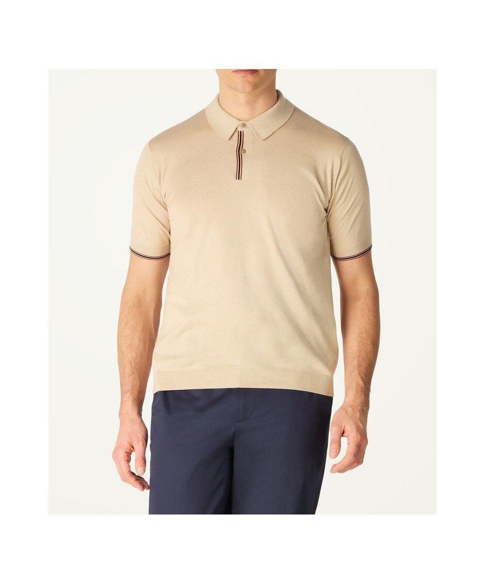 【ダックス/DAKS / MEN】のJohn Smedley for DAKS ハウスストライプポロシャツ インテリア・キッズ・メンズ・レディースファッション・服の通販 founy(ファニー) 　ファッション　Fashion　メンズファッション　Fashion for Men　トップス・カットソー　Cut & Sew Tops　メンズシャツ　Shirts　ポロシャツ / きれいめカジュアルスタイル　Polo Shirts　クラシック　Classic, Timeless Style　スタンダード　Standard, Basic　ストライプ　Stripe, Striped Pattern　ポロシャツ　Polo Shirt, Collared Tee　エレガント 上品　Elegant　夏　Summer　定番　Standard, Basic Item　S/S・春夏　SS, Spring/Summer, Warm Season　A/W・秋冬　Autumn/Winter　アーモンド|ID: prp329100004708091 ipo3291000000034005546