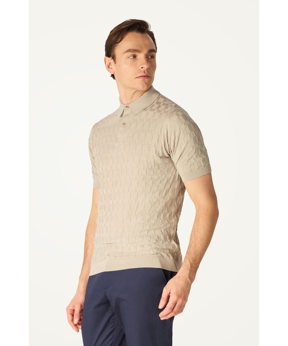 【ダックス/DAKS / MEN】のJohn Smedley for DAKS ハウスチェックポロシャツ インテリア・キッズ・メンズ・レディースファッション・服の通販 founy(ファニー) 　ファッション　Fashion　メンズファッション　Fashion for Men　トップス・カットソー　Cut & Sew Tops　メンズシャツ　Shirts　ポロシャツ / きれいめカジュアルスタイル　Polo Shirts　クラシック　Classic, Timeless Style　スタンダード　Standard, Basic　チェック　Check, Plaid, Tartan　フィット　Fit, Slim Fit　ポロシャツ　Polo Shirt, Collared Tee　モダン　Modern, Contemporary　夏　Summer　S/S・春夏　SS, Spring/Summer, Warm Season　A/W・秋冬　Autumn/Winter　パーチメント|ID: prp329100004708093 ipo3291000000034005554