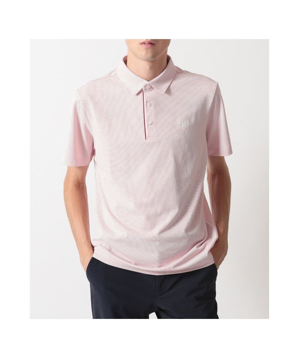 【ダックス/DAKS / MEN】のDAKS GOLF ツートン冷感半袖ポロシャツ インテリア・キッズ・メンズ・レディースファッション・服の通販 founy(ファニー) 　ファッション　Fashion　メンズファッション　Fashion for Men　トップス・カットソー　Cut & Sew Tops　メンズシャツ　Shirts　ポロシャツ / きれいめカジュアルスタイル　Polo Shirts　ゴルフ　Golf　ストレッチ　Stretch, Stretchy Fabric　パターン　Pattern, Design Print　フィット　Fit, Slim Fit　フロント　Front, Front Design　ベーシック　Basic, Essential　ポロシャツ　Polo Shirt, Collared Tee　エレガント 上品　Elegant　半袖　Short Sleeve, Half Sleeve　夏　Summer　S/S・春夏　SS, Spring/Summer, Warm Season　A/W・秋冬　Autumn/Winter　レッド|ID: prp329100004708097 ipo3291000000034005566