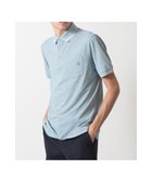 【ダックス/DAKS / MEN】のDAKS GOLF ボーダー冷感リネンミックス 半袖ポロシャツ ブルーチェック|ID: prp329100004708098 ipo3291000000034005569