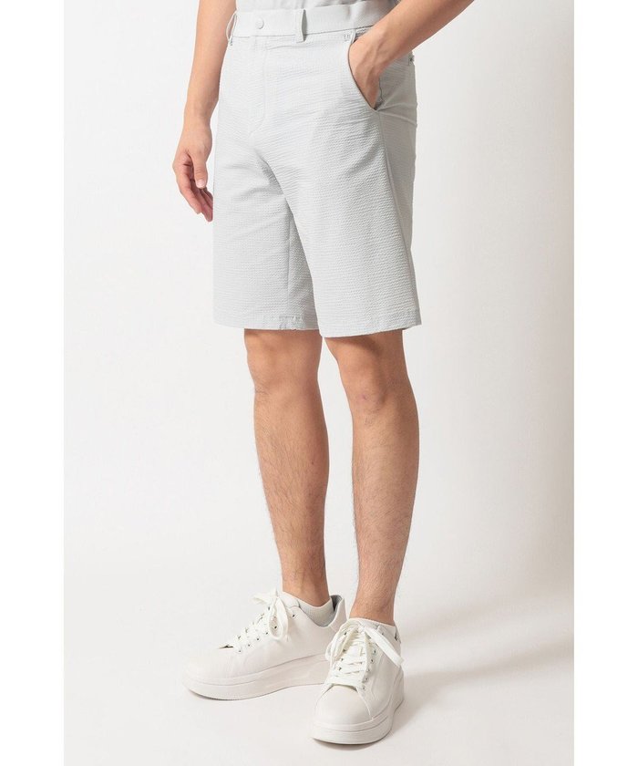 【ダックス/DAKS / MEN】のDAKS GOLF シアサッカーハーフパンツ インテリア・キッズ・メンズ・レディースファッション・服の通販 founy(ファニー) https://founy.com/ ファッション Fashion メンズファッション Fashion for Men ボトムス Bottoms ハーフパンツ・ショートパンツ Shorts & Half Pants ゴルフ Golf ハーフ Half, Half-Length フィット Fit, Slim Fit エレガント 上品 Elegant 夏 Summer S/S・春夏 SS, Spring/Summer, Warm Season A/W・秋冬 Autumn/Winter |ID: prp329100004708101 ipo3291000000034005576