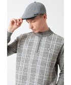 【ダックス/DAKS / MEN】のDAKS GOLFハウンドトゥース ハンティングキャップ ブラック|ID: prp329100004708102 ipo3291000000034005578