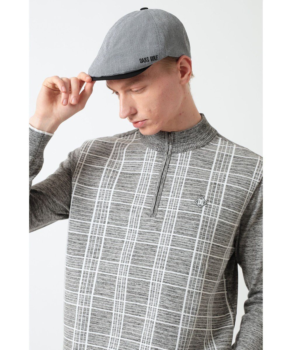 【ダックス/DAKS / MEN】のDAKS GOLFハウンドトゥース ハンティングキャップ インテリア・キッズ・メンズ・レディースファッション・服の通販 founy(ファニー) 　ファッション　Fashion　メンズファッション　Fashion for Men　ゴルフ　Golf　キャップ　Cap, Baseball Cap　クラシック　Classic, Timeless Style　ハウンドトゥース　Houndstooth, Dogtooth Check　モノトーン　Monotone, Black and White　帽子　Hat, Headwear　軽量　Lightweight, Ultra Light　ブラック|ID: prp329100004708102 ipo3291000000034005578