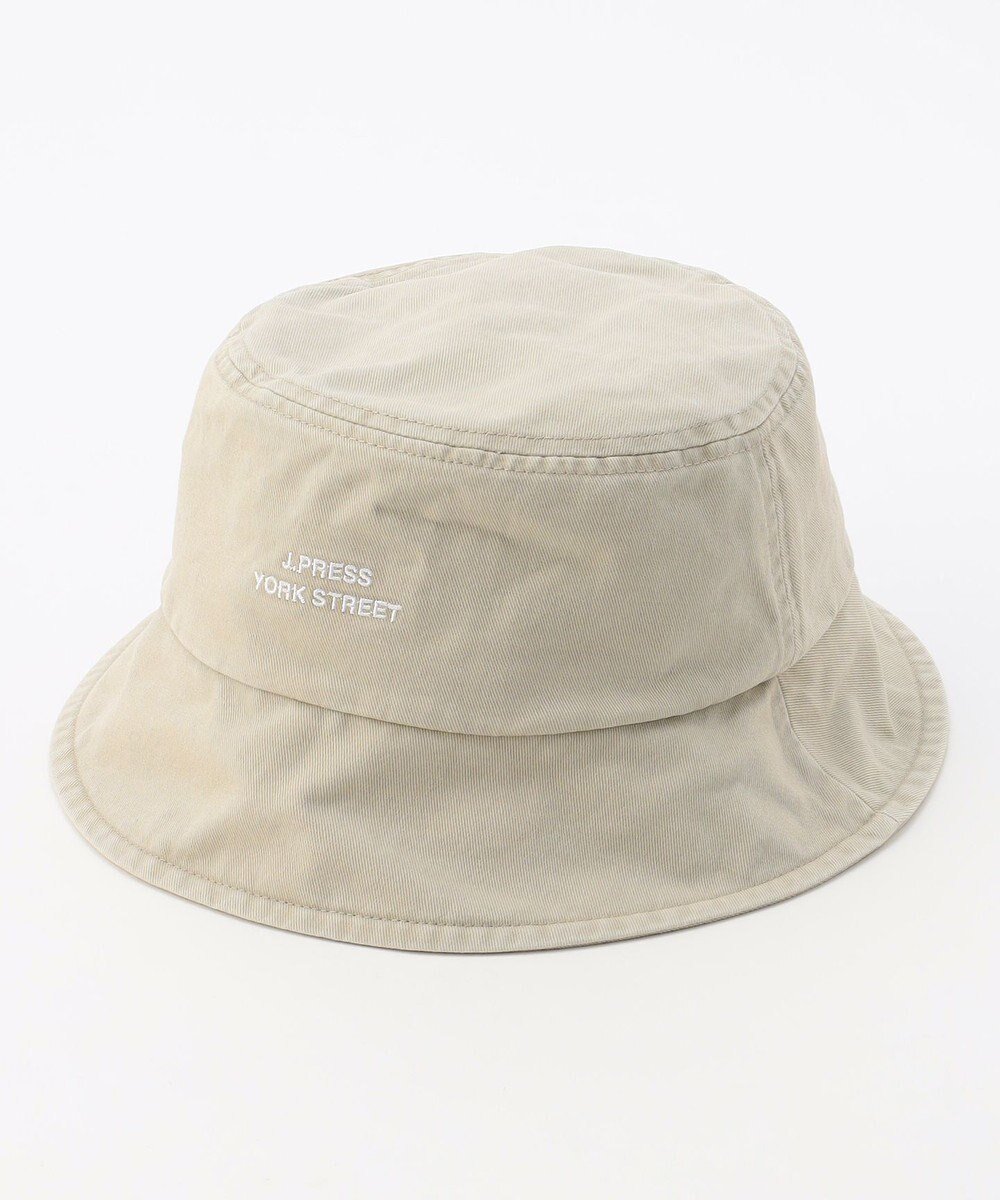 【ジェイプレスヨークストリート/J.PRESS YORK STREET】の【UNISEX】ピグメント バケットハット インテリア・キッズ・メンズ・レディースファッション・服の通販 founy(ファニー) 　ファッション　Fashion　レディースファッション　Fashion for Women　キャップ&ハット　Hats & Caps　新作・新入荷　New Arrivals / New In　ユニセックス　Unisex, Genderless　ワンポイント　One Point, Statement Accent　帽子　Hat, Headwear　ベージュ系|ID: prp329100004708111 ipo3291000000034005609