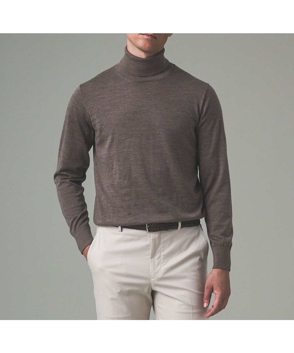 【五大陸/gotairiku / MEN】の新色追加【洗える/チクチクしにくい/ピリングしにくい】イタリア糸 ハイゲージ タートルネックニット_WOOL100% インテリア・キッズ・メンズ・レディースファッション・服の通販 founy(ファニー) 　ファッション　Fashion　メンズファッション　Fashion for Men　トップス・カットソー　Cut & Sew Tops　ニット・セーター / 定番トップス　Knit Tops & Sweaters　イタリア　Italy　インナー　Innerwear　ウォッシャブル　Machine Washable　洗える　Machine Washable　抗菌　Antibacterial, Bacteria-Resistant　ジャケット　Jacket, Outerwear　スタイリッシュ　Stylish, Fashionable　スーツ　Suit, Formalwear　セーター　Sweater, Knitwear　タートルネック　Turtleneck, High Neck　テーラード　Tailored, Tailored Fit　ドレス　Dress, One-Piece　人気　Popular, Best Seller　パターン　Pattern, Design Print　フィット　Fit, Slim Fit　フラット　Flat, Flat Shoes　ベスト　Vest, Waistcoat　ベーシック　Basic, Essential　冬　Winter / This Winter　A/W・秋冬　Autumn/Winter　エレガント 上品　Elegant　ビジネス 仕事 通勤　Business / Work / Commuting　ベージュ系|ID: prp329100004708115 ipo3291000000035532386