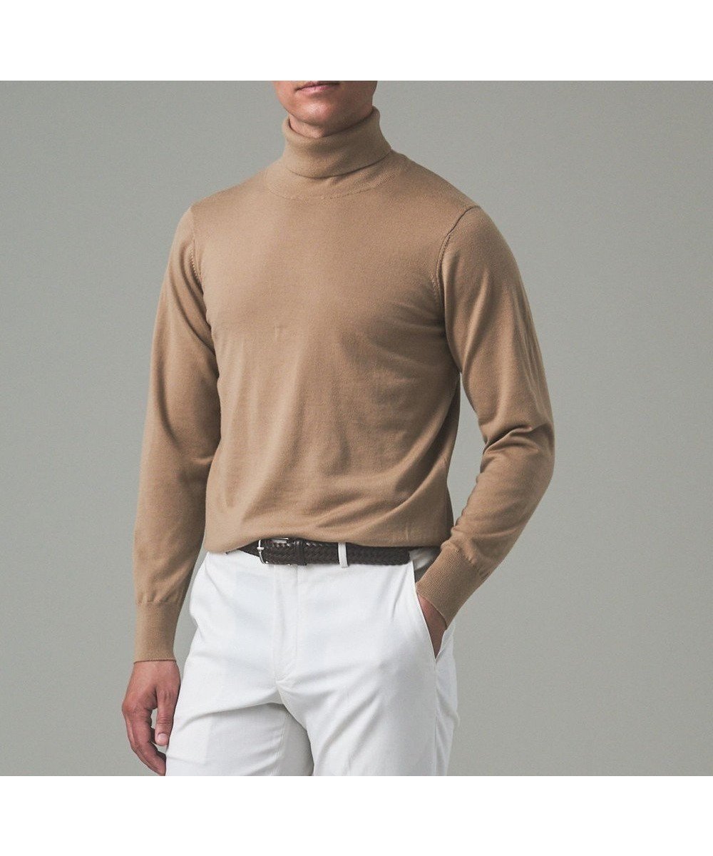 【五大陸/gotairiku / MEN】の新色追加【洗える/チクチクしにくい/ピリングしにくい】イタリア糸 ハイゲージ タートルネックニット_WOOL100% インテリア・キッズ・メンズ・レディースファッション・服の通販 founy(ファニー) 　ファッション　Fashion　メンズファッション　Fashion for Men　トップス・カットソー　Cut & Sew Tops　ニット・セーター / 定番トップス　Knit Tops & Sweaters　イタリア　Italy　インナー　Innerwear　ウォッシャブル　Machine Washable　洗える　Machine Washable　抗菌　Antibacterial, Bacteria-Resistant　ジャケット　Jacket, Outerwear　スタイリッシュ　Stylish, Fashionable　スーツ　Suit, Formalwear　セーター　Sweater, Knitwear　タートルネック　Turtleneck, High Neck　テーラード　Tailored, Tailored Fit　ドレス　Dress, One-Piece　人気　Popular, Best Seller　パターン　Pattern, Design Print　フィット　Fit, Slim Fit　フラット　Flat, Flat Shoes　ベスト　Vest, Waistcoat　ベーシック　Basic, Essential　冬　Winter / This Winter　A/W・秋冬　Autumn/Winter　エレガント 上品　Elegant　ビジネス 仕事 通勤　Business / Work / Commuting　キャメル系|ID: prp329100004708115 ipo3291000000035532388