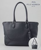 【五大陸/gotairiku / MEN】の日本製【PELLE MORBIDA】2WAY シュリンクレザートートバッグ ネイビー系|ID: prp329100004708121 ipo3291000000034273258
