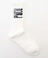 【ピーダブリュサーキュラス/PW CIRCULUS / MEN】の【MEN】WAVYロゴソックス ゴルフ 人気、トレンドファッション・服の通販 founy(ファニー) ファッション Fashion メンズファッション Fashion for Men シューズ・靴 Shoes 2025年 2025 2025-2026秋冬・A/W Autumn/Winter 2025–26 AW25–26 クッション Cushion, Throw Pillow グラフィック Graphic, Graphic Design ゴルフ Golf ソックス Socks, Hosiery 冬 Winter / This Winter |ID:prp329100004708124