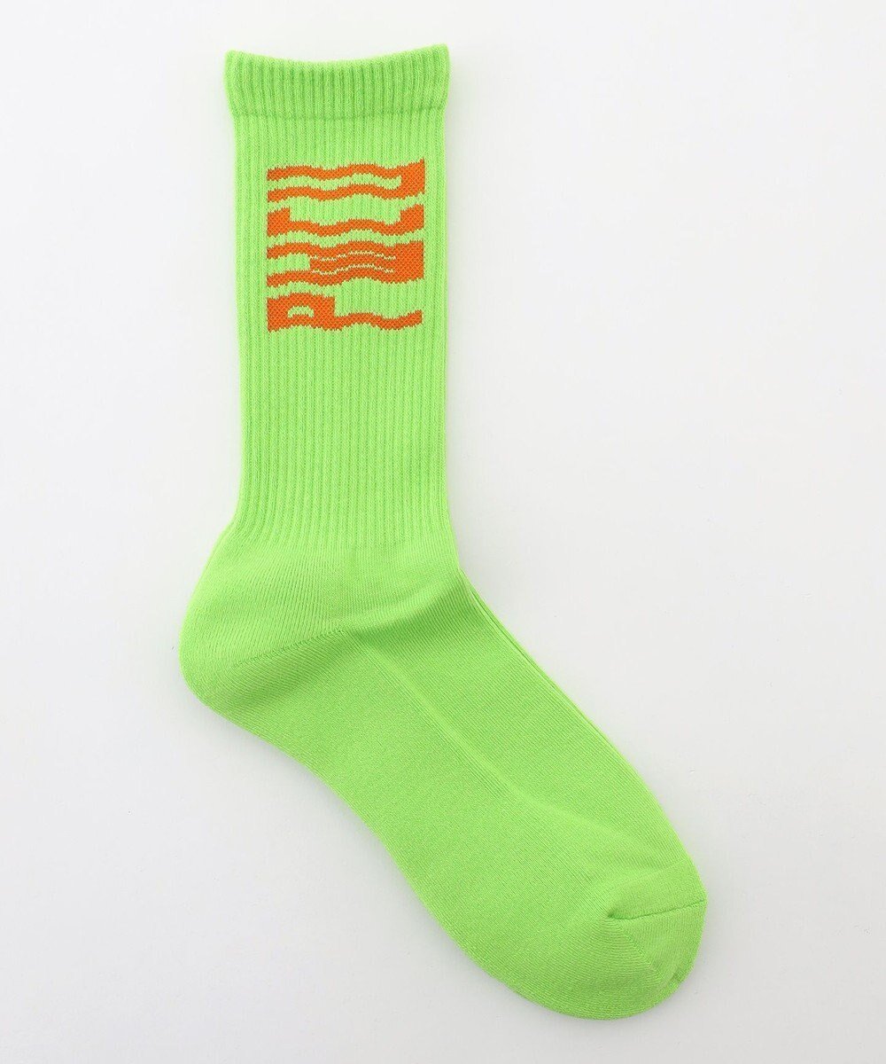 【ピーダブリュサーキュラス/PW CIRCULUS / MEN】の【MEN】WAVYロゴソックス ゴルフ インテリア・キッズ・メンズ・レディースファッション・服の通販 founy(ファニー) ファッション Fashion メンズファッション Fashion for Men シューズ・靴 Shoes 2025年 2025 2025-2026秋冬・A/W Autumn/Winter 2025–26 AW25–26 クッション Cushion, Throw Pillow グラフィック Graphic, Graphic Design ゴルフ Golf ソックス Socks, Hosiery 冬 Winter / This Winter ライトグリーン系|ID: prp329100004708124 ipo3291000000034243112