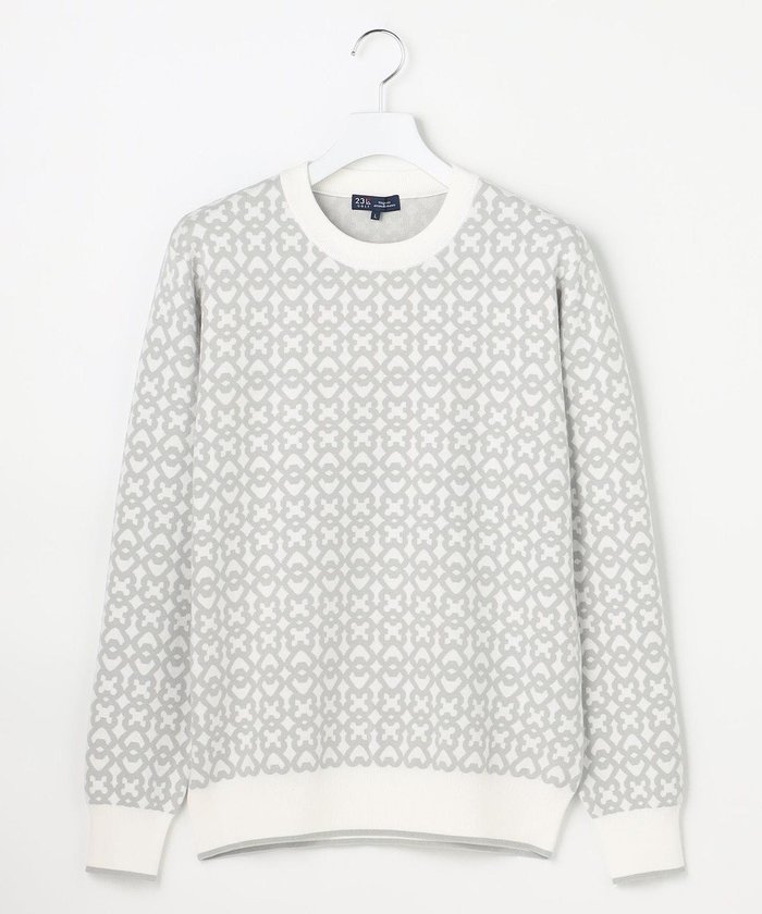 【23区 ゴルフ/23区GOLF / MEN】の【MEN】モノグラムジャガードニット インテリア・キッズ・メンズ・レディースファッション・服の通販 founy(ファニー) https://founy.com/ ファッション Fashion メンズファッション Fashion for Men トップス・カットソー Cut & Sew Tops ニット・セーター / 定番トップス Knit Tops & Sweaters ゴルフ Golf シンプル Simple, Minimal スタイリッシュ Stylish, Fashionable ストレッチ Stretch, Stretchy Fabric セーター Sweater, Knitwear モダン Modern, Contemporary モノトーン Monotone, Black and White エレガント 上品 Elegant A/W・秋冬 Autumn/Winter |ID: prp329100004708125 ipo3291000000034355033