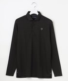 【23区 ゴルフ/23区GOLF / MEN】の【MEN】モノグラムジャガード長袖ポロシャツ 吸水速乾 UVカット ブラック系|ID: prp329100004708126 ipo3291000000034005664