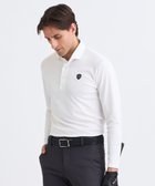 【23区 ゴルフ/23区GOLF / MEN】の【MEN】モノグラムジャガード長袖ポロシャツ ホワイト系|ID: prp329100004708126 ipo3291000000035767237