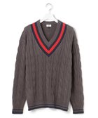 【ジェイプレスヨークストリート/J.PRESS YORK STREET】の【UNISEX】チルデンVネック ニット 人気、トレンドファッション・服の通販 founy(ファニー) ファッション Fashion レディースファッション Fashion for Women トップス・カットソー Cut & Sew Tops ニット Knit Tops & Sweaters Vネックトップス V-Neck Tops / V-Cut Neckline Shirts アクセサリー Fashion Accessories アクリル Acrylic Material カーゴパンツ Cargo Pants, Utility Pants キャップ Cap, Baseball Cap クラシカル Classical, Vintage-Inspired スラックス Slacks, Dress Pants セーター Sweater, Knitwear チュニック Tunic, Long Top デニム Denim, Jeans Material バランス Balance, Style Balance パール Pearl, Pearl Accent メガネ Glasses, Eyewear メタル Metal, Metal Parts ユニセックス Unisex, Genderless ロング Long, Long-Length A/W・秋冬 Autumn/Winter エレガント 上品 Elegant thumbnail ライトグレー系|ID: prp329100004708136 ipo3291000000034005705