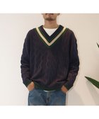 【ジェイプレスヨークストリート/J.PRESS YORK STREET】の【UNISEX】チルデンVネック ニット 人気、トレンドファッション・服の通販 founy(ファニー) ファッション Fashion レディースファッション Fashion for Women トップス・カットソー Cut & Sew Tops ニット Knit Tops & Sweaters Vネックトップス V-Neck Tops / V-Cut Neckline Shirts アクセサリー Fashion Accessories アクリル Acrylic Material カーゴパンツ Cargo Pants, Utility Pants キャップ Cap, Baseball Cap クラシカル Classical, Vintage-Inspired スラックス Slacks, Dress Pants セーター Sweater, Knitwear チュニック Tunic, Long Top デニム Denim, Jeans Material バランス Balance, Style Balance パール Pearl, Pearl Accent メガネ Glasses, Eyewear メタル Metal, Metal Parts ユニセックス Unisex, Genderless ロング Long, Long-Length A/W・秋冬 Autumn/Winter エレガント 上品 Elegant thumbnail ネイビー系|ID: prp329100004708136 ipo3291000000034320398
