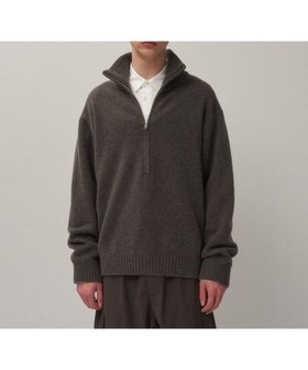 【エイトン/ATON】 LAMBS WOOL ハーフジップセーター - UNISEX人気、トレンドファッション・服の通販 founy(ファニー) ファッション Fashion レディースファッション Fashion for Women トップス・カットソー Cut & Sew Tops ニット Knit Tops & Sweaters 新作・新入荷 New Arrivals / New In ユニセックス Unisex, Genderless カットソー Cut and Sewn Top セーター Sweater, Knitwear リラックス Relax, Relaxed Fit A/W・秋冬 Autumn/Winter |ID:prp329100004708137