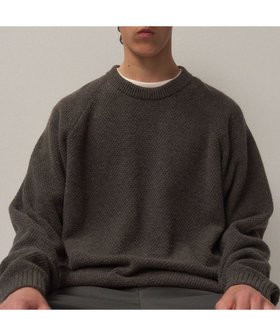 【エイトン/ATON】 LAMBS WOOL クルーネックセーター - UNISEX人気、トレンドファッション・服の通販 founy(ファニー) ファッション Fashion レディースファッション Fashion for Women トップス・カットソー Cut & Sew Tops ニット Knit Tops & Sweaters 新作・新入荷 New Arrivals / New In ユニセックス Unisex, Genderless カットソー Cut and Sewn Top スリーブ Sleeve, Long Sleeve / Short Sleeve セーター Sweater, Knitwear リラックス Relax, Relaxed Fit A/W・秋冬 Autumn/Winter 鹿の子 Piqué, Kanoko Fabric |ID:prp329100004708138