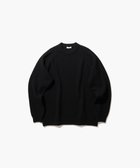 【エイトン/ATON】のLAMBS WOOL クルーネックセーター - UNISEX 人気、トレンドファッション・服の通販 founy(ファニー) ファッション Fashion レディースファッション Fashion for Women トップス・カットソー Cut & Sew Tops ニット Knit Tops & Sweaters 新作・新入荷 New Arrivals / New In ユニセックス Unisex, Genderless カットソー Cut and Sewn Top スリーブ Sleeve, Long Sleeve / Short Sleeve セーター Sweater, Knitwear リラックス Relax, Relaxed Fit A/W・秋冬 Autumn/Winter 鹿の子 Piqué, Kanoko Fabric thumbnail BLACK|ID: prp329100004708138 ipo3291000000034005715