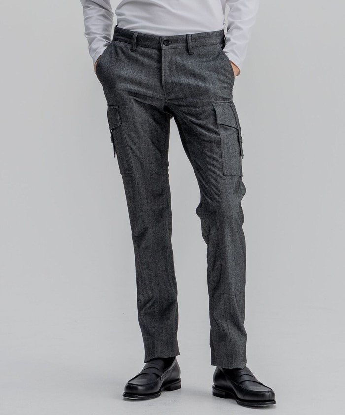 【ジョゼフ オム/JOSEPH HOMME / MEN】のソフトヘリンボンストレッチ / CIGAR CARGO インテリア・キッズ・メンズ・レディースファッション・服の通販 founy(ファニー) https://founy.com/ ファッション Fashion メンズファッション Fashion for Men ボトムス Bottoms ストレッチ Stretch, Stretchy Fabric ストレート Straight, Straight Cut スリム Slim, Slim Fit ワーク Workwear, Utility Style エレガント 上品 Elegant 冬 Winter / This Winter A/W・秋冬 Autumn/Winter |ID: prp329100004708147 ipo3291000000035959252